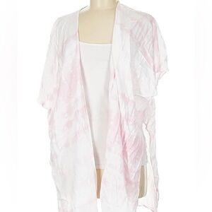 Steve Madden Pink and White Swim Coverup | OSFM